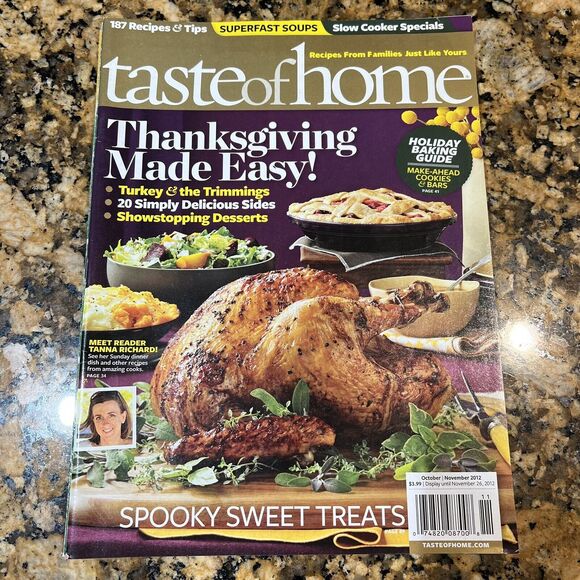 Lot Of 4 Taste Of Home Back Issues Recipes Magazines 2012 3 Holiday Magazines - Picture 5 of 11